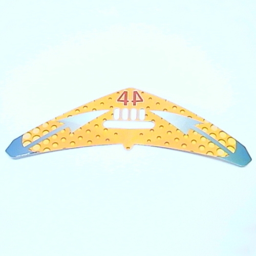 Lego Wing, Hang Glider with Blue Arrow, Dot Fade Print / White
