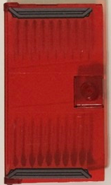 Lego Door 1 x 4 x 6 with Stud Handle With Red Laser Bars Pattern (Stickers) - Set 76048