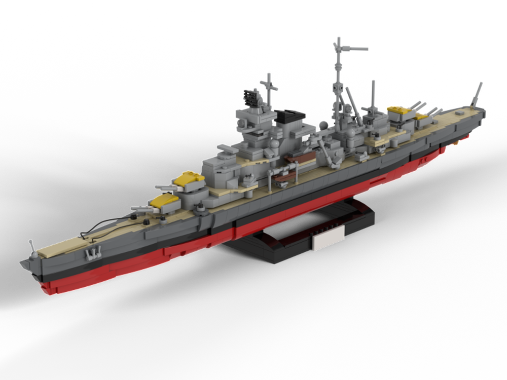 Lego Admiral Hipper Class Heavy Cruiser - "Blücher" Scale 1:300