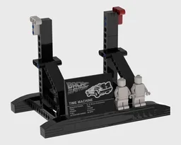 Stand for the 10300 set - flying DeLorean