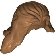 Lego Hair Long Wavy with Ragged Bottom Edge / Medium Nougat