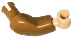 Arm Large with Pin, Right with Light Nougat Hand