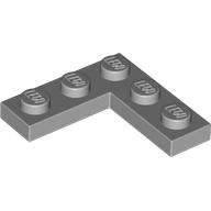 Lego Plate 3 x 3 Corner / Light Bluish Gray