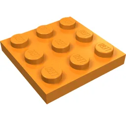 Plate 3 x 3 / Orange
