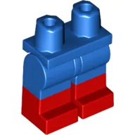 Hips with Blue Legs and Red Boots Pattern