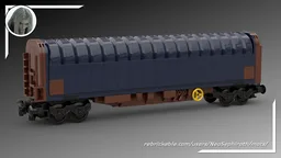 Tarpaulin wagon Rils 652 dark blue