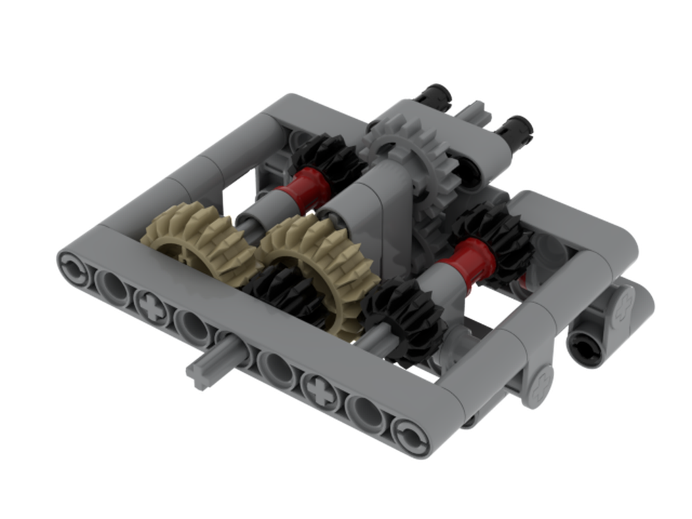 Lego direction controlled gearbox