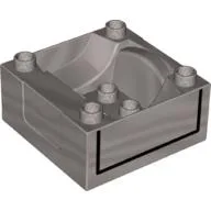 Duplo Train Cab / Tender Base with Black Lines Print Spencer