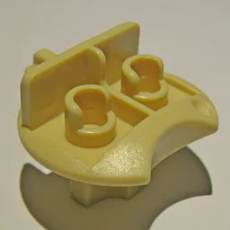 Sports Basketball / Hockey Goalie Minifig Stand / Tan