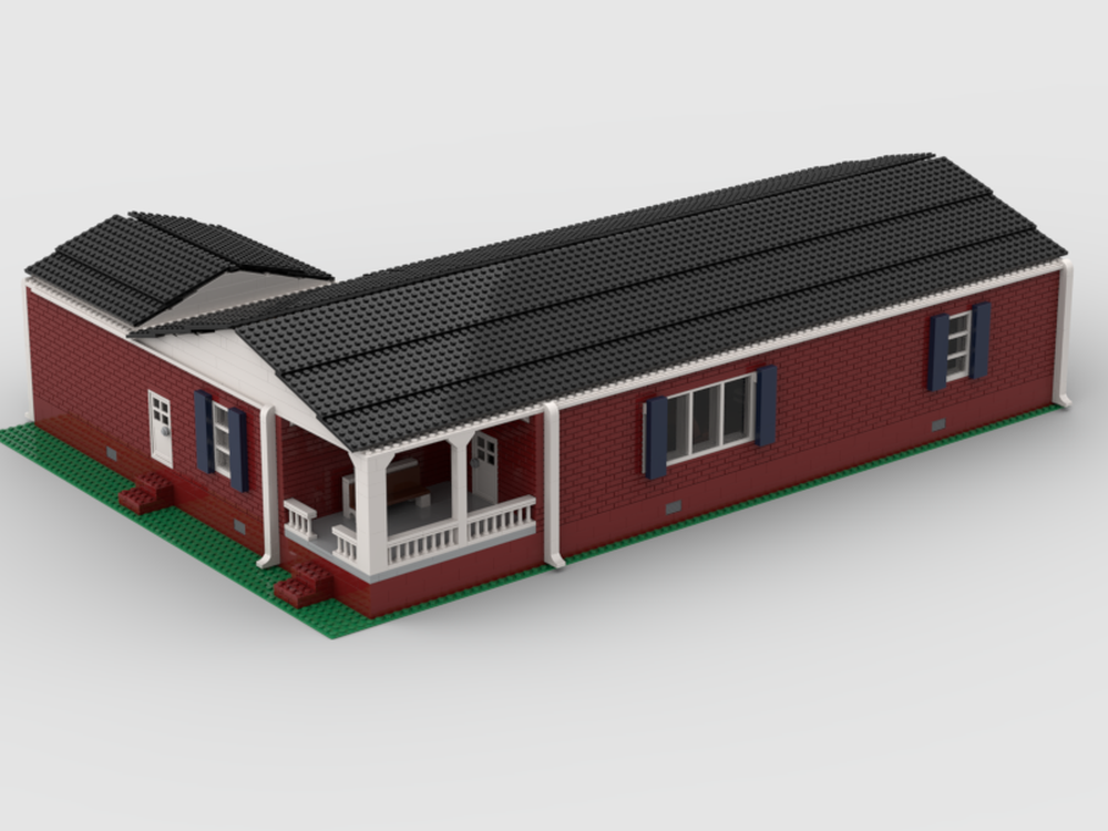 Lego Mid-Century/Modern Ranch/Rambler Style Home