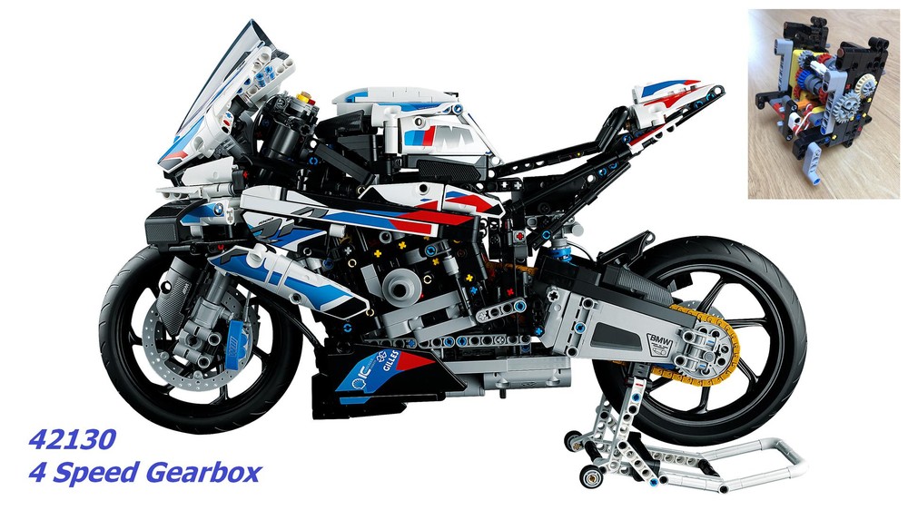 Lego 42130 BMW M 1000RR - 4 SPEED Gearbox