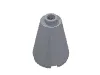 Cone 2 x 2 x 2, Open Stud / Metallic Silver