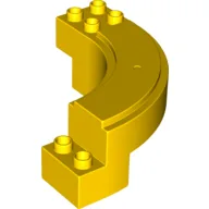 Duplo Road Section, Curve / Yellow