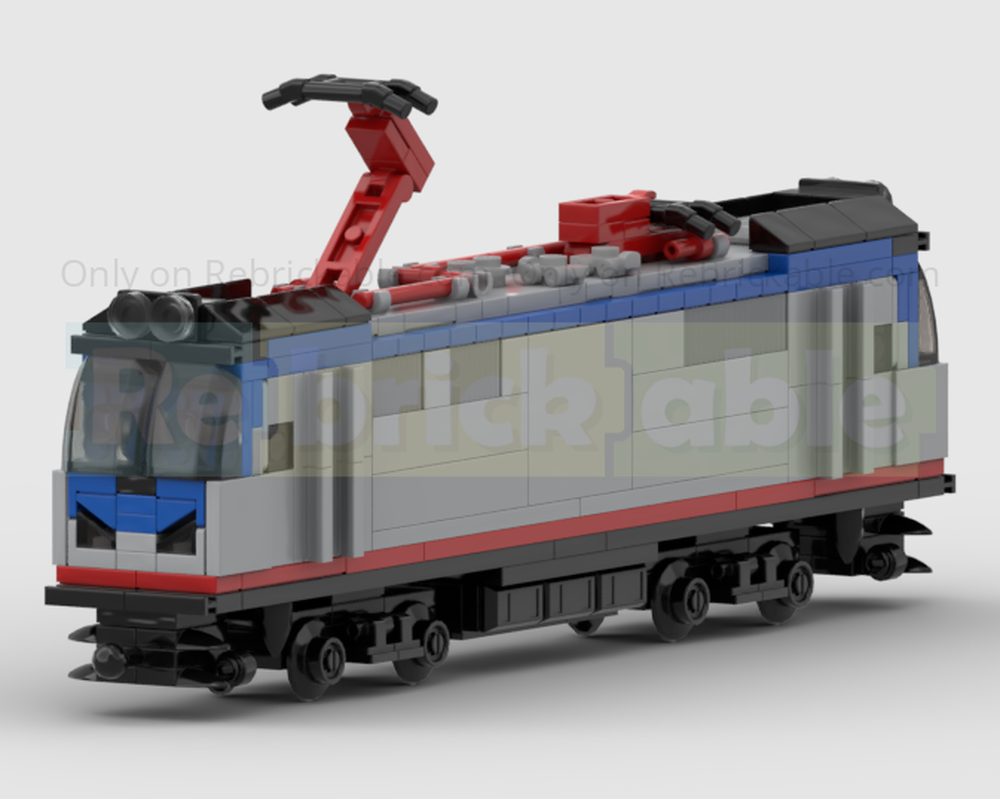 Lego 4-Wide Am Trak ACS-64 Siemens Electric Locomotive Train