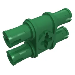 Technic Pin Double with Axle Hole / Green