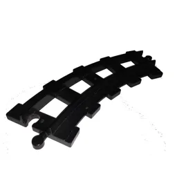 Duplo Train Track 4 x 11 Curved 45 Degrees / Black
