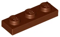 Plate 1 x 3 / Reddish Brown