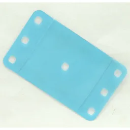 Clikits Rectangle 14 x 8.5 with Rounded Corners and 7 Holes / Trans-Light Blue