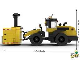 Case loader with front snowblower