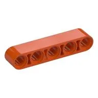 Technic Beam 1 x 5 Thick / Reddish Orange