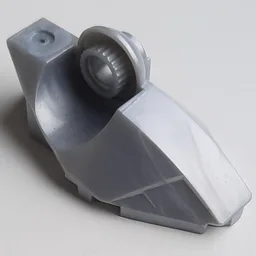 Large Figure Foot, with Rotation Joint Ball Half [Vertical Side] / Pearl Light Gray