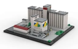 AHG grain silos and DEUKA animal food production plant, Erfurt, Germany