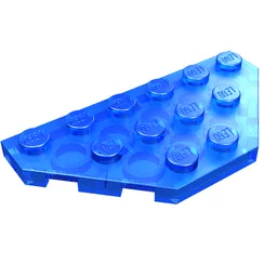 Wedge Plate 3 x 6 Cut Corners / Trans-Dark Blue