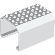 Lego Aircraft Fuselage Angular Top 6 x 8 x 4 / White