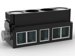 big realistic I-4 engine