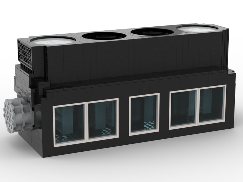 Lego big realistic I-4 engine