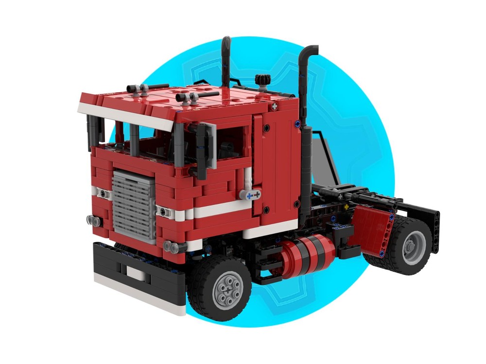 Lego Freightliner FLB - 4x2 - Red