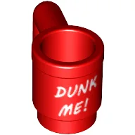 Equipment Cup / Mug with 'DUNK ME!' Print / Red