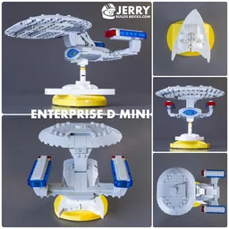 Enterprise D mini version with stand