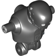 Lego Droid Body and Head, Scratched K-2SO Print / Black