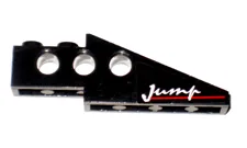 Technic Slope 6 x 1 x 1 2/3 with 'Jump' and Red Line Pattern Left (Sticker) - Set 8414