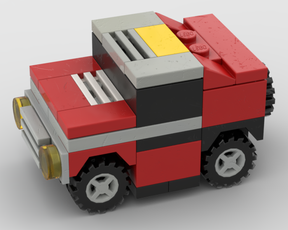 Lego A Rather Simple 4 Wide Car