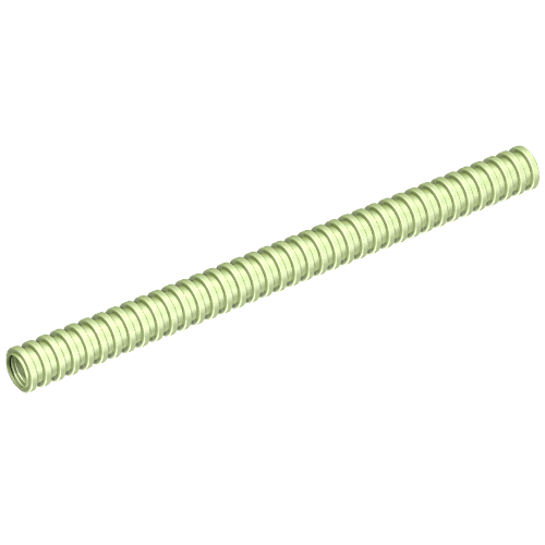 Lego Hose, Ribbed 7mm D. 12L / 9.6cm / Metallic Green