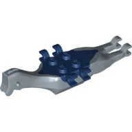 Animal Body Part, Dinosaur, Pteranodon Body, 4 Studs, 6 Clips with Dark Blue Top / Sand Blue