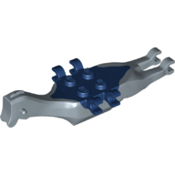 Lego Animal Body Part, Dinosaur, Pteranodon Body, 4 Studs, 6 Clips with Dark Blue Top / Sand Blue