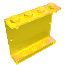 Panel 1 x 4 x 3 [Solid Studs] / Trans-Yellow