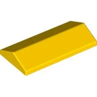 Brick Sloped 33° 2 x 4 Double / Yellow