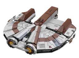 Ebon Hawk Dynamic-class freighter KOTOR (Minifig Scale)