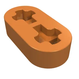 Technic Beam 1 x 2 Thin / Medium Nougat