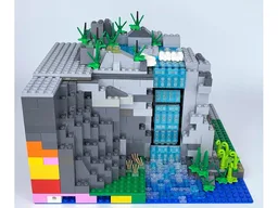 Working Waterfall Using Technic Tread 3873/15379