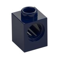 Lego Technic Brick 1 x 1 with Pin Hole / Dark Blue