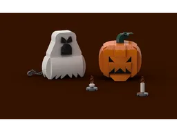 Halloween decor: Pumpkin & Ghost