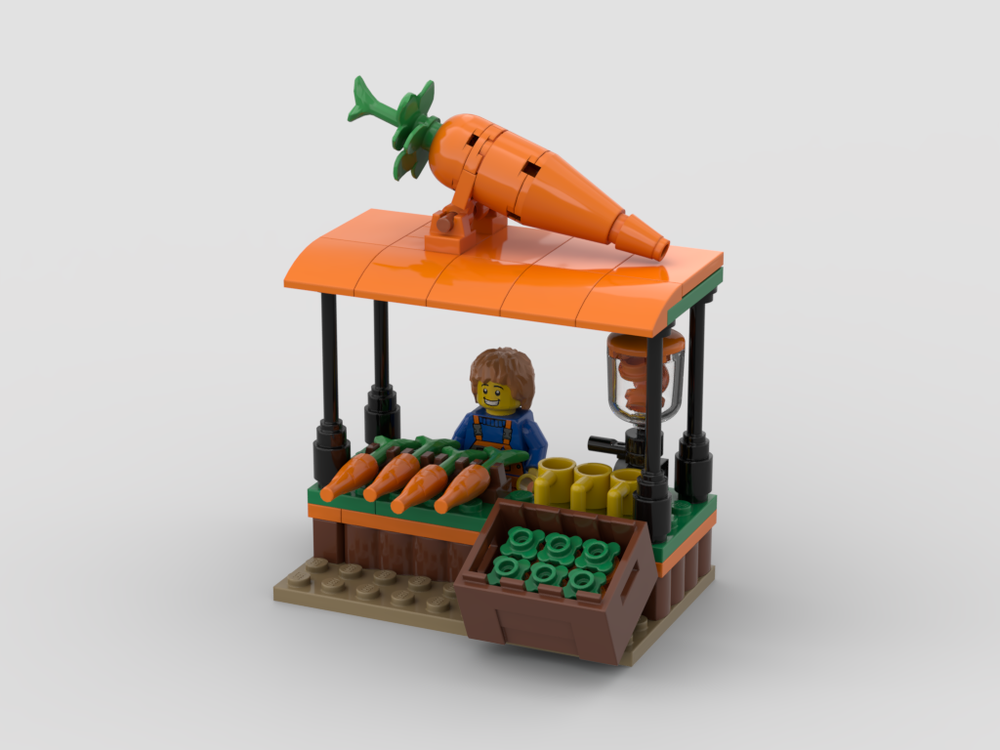 Lego Carrot shake stand
