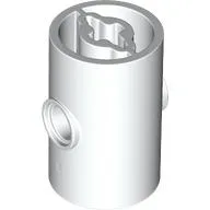 Brick Round 2 x 2 x 3 D. Tube with Axle Holes (Crossholes) at Each End, Pin Holes In Sides