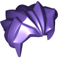 Lego Hair Angular Swept Back / Dark Purple