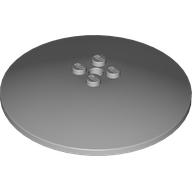 Lego Dish 8 x 8 Inverted [Radar], Solid Studs, Squared Anti-stud Underside / Light Bluish Gray